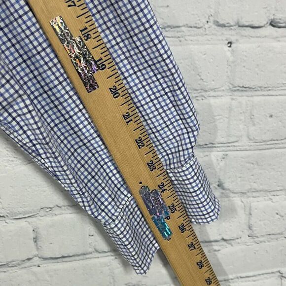 Polo Ralph Lauren Shirt Mens 2XL XXL Button Up Plaid Check Gingham Blue Pony - Picture 12 of 13